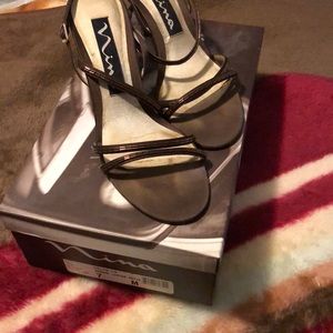 Brown shoes worn one two times
